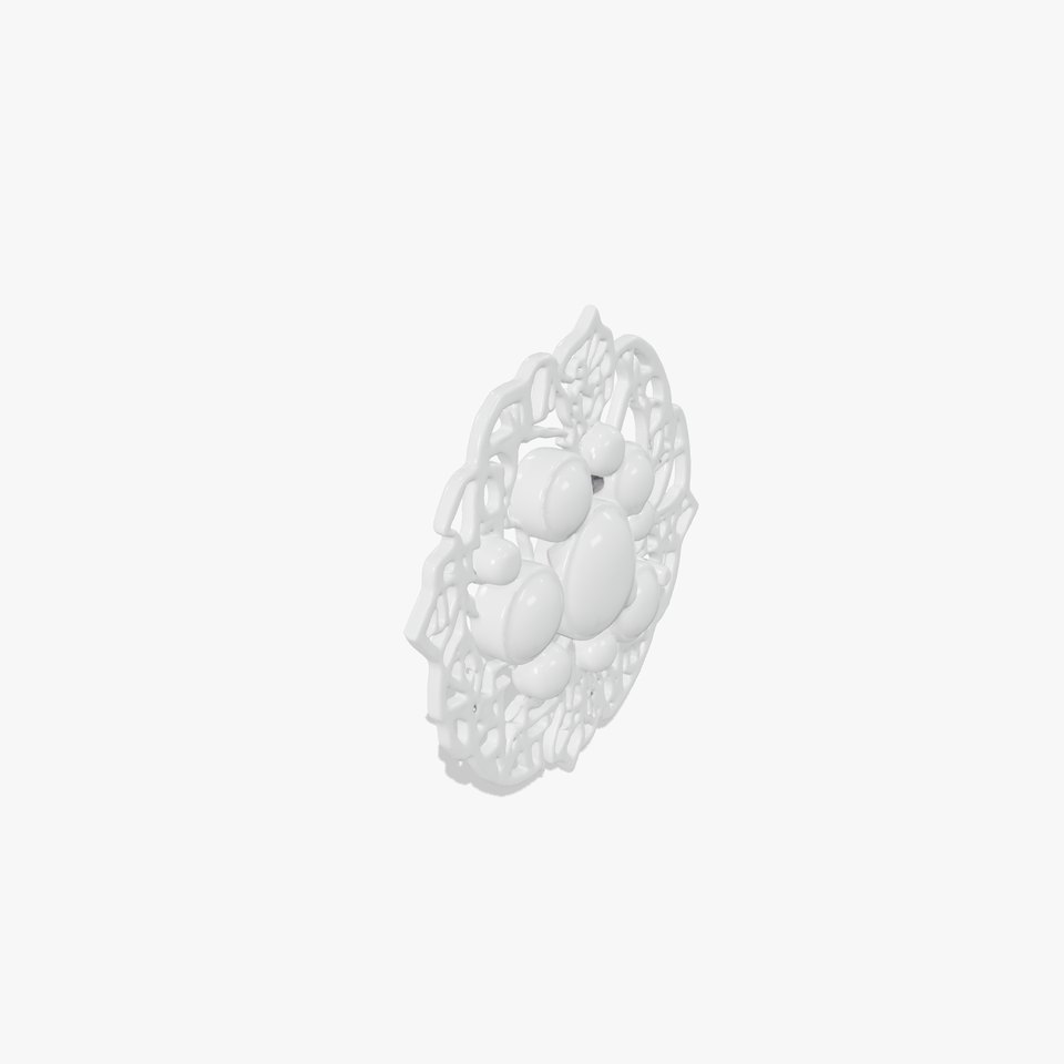 Intricate Silver Medallion model pack
